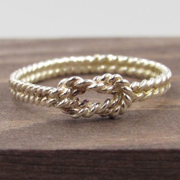 Jewelry - Size 7.25 Sterling Silver Rustic Braided Band Ring